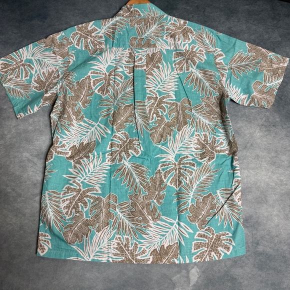 Vintage Cooke Street Shirt Mens Size L Floral Palm Tree Print Hawaiian Beach - Picture 11 of 16